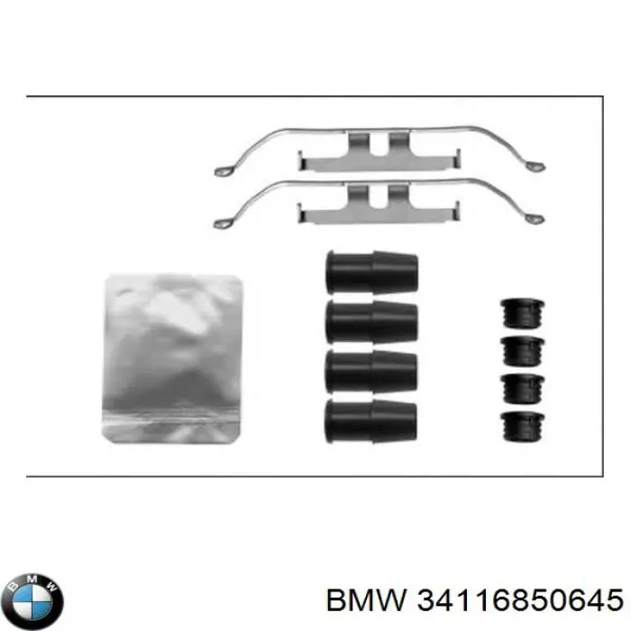 34116850645 BMW zestaw naprawczy klocków hamulcowych