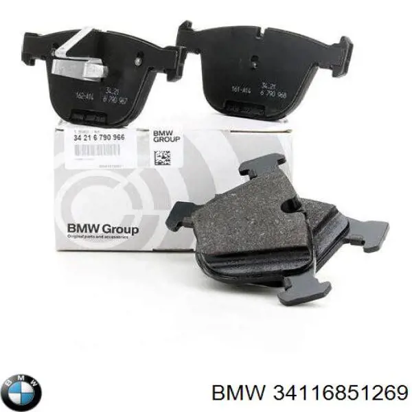 34116851269 BMW klocki hamulcowe przednie tarczowe