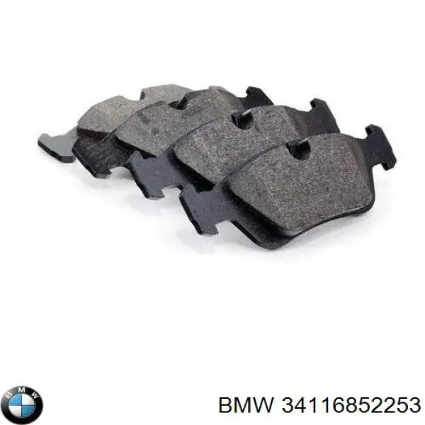 Do koszyka 34116852253 BMW Klocki hamulcowe przednie tarczowe