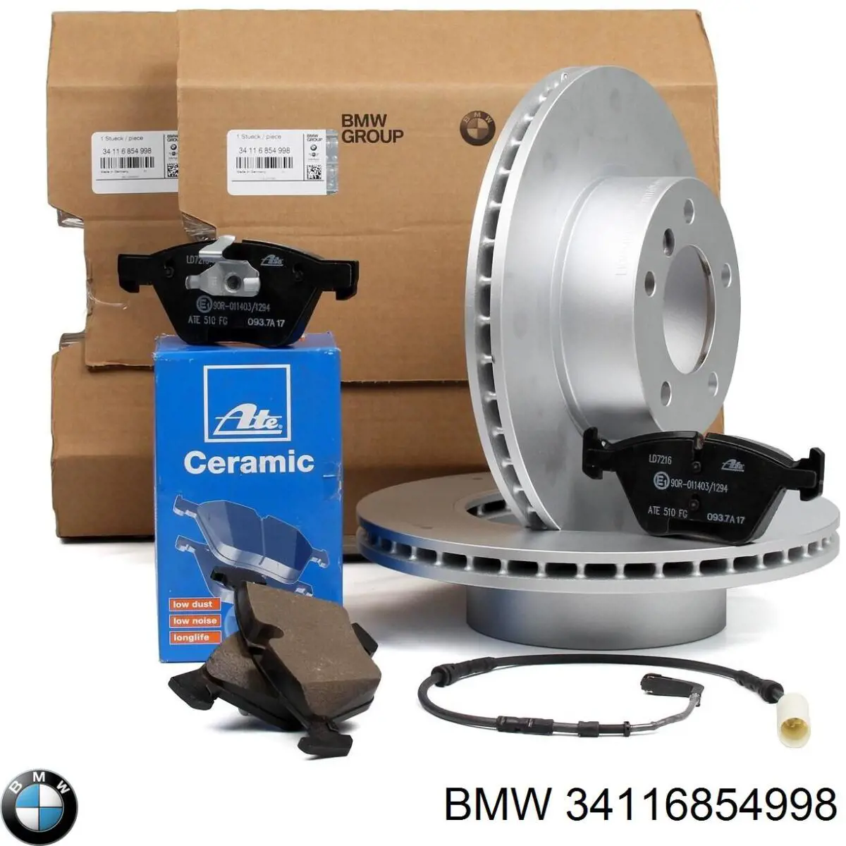 Do koszyka 34116854998 BMW Tarcza hamulcowa przednia