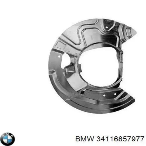 34116857977 BMW Osłona tarczy hamulcowej przedniej lewej