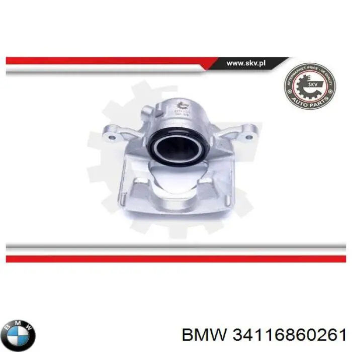 Do koszyka 34116860261 BMW Zacisk hamulcowy przedni lewy