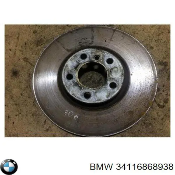 Tarcza hamulcowa przednia 34116868938 BMW