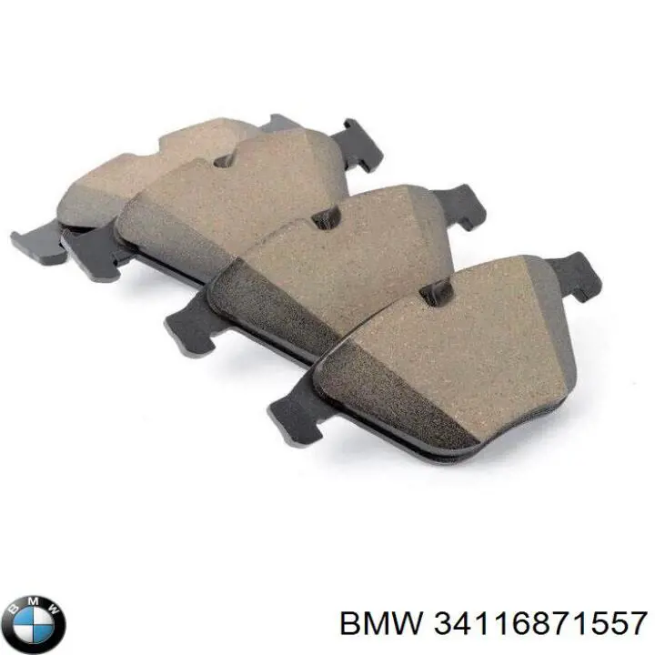 34116871557 BMW Klocki hamulcowe przednie tarczowe