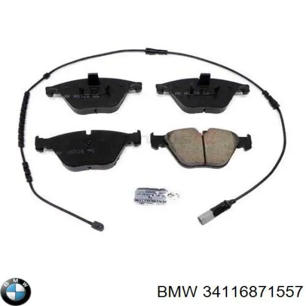 Klocki hamulcowe przednie tarczowe BMW 34116871557 cena, od 36,98 USD