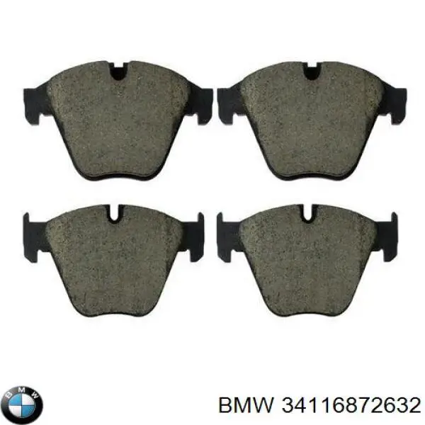Do koszyka 34116872632 BMW Klocki hamulcowe przednie tarczowe