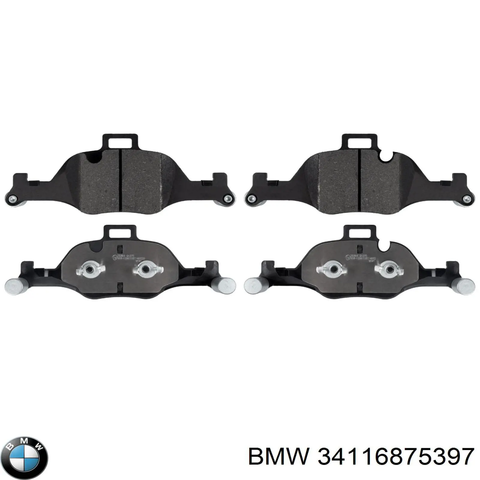 34116875397 BMW klocki hamulcowe przednie tarczowe