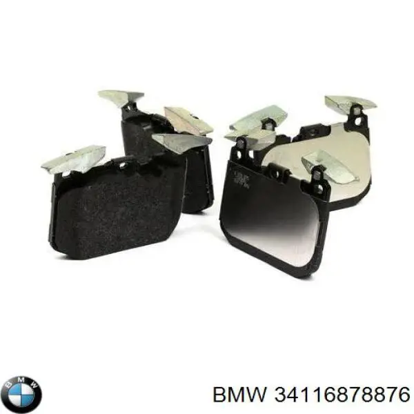 Do koszyka 34116878876 BMW Klocki hamulcowe przednie tarczowe