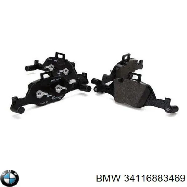 Klocki hamulcowe przednie tarczowe BMW 34116883469 cena, od 76,21 USD