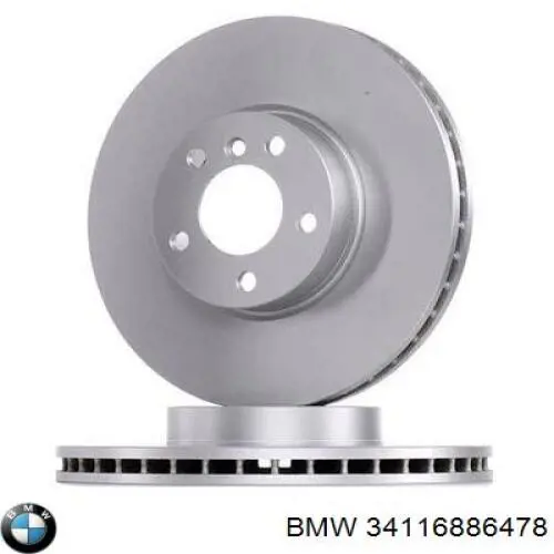 Tarcza hamulcowa przednia BMW 34116886478 cena, od 88,52 USD