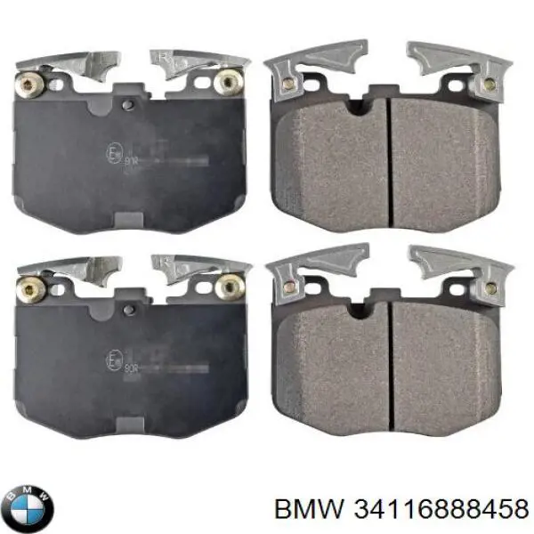 Do koszyka 34116888458 BMW Klocki hamulcowe przednie tarczowe
