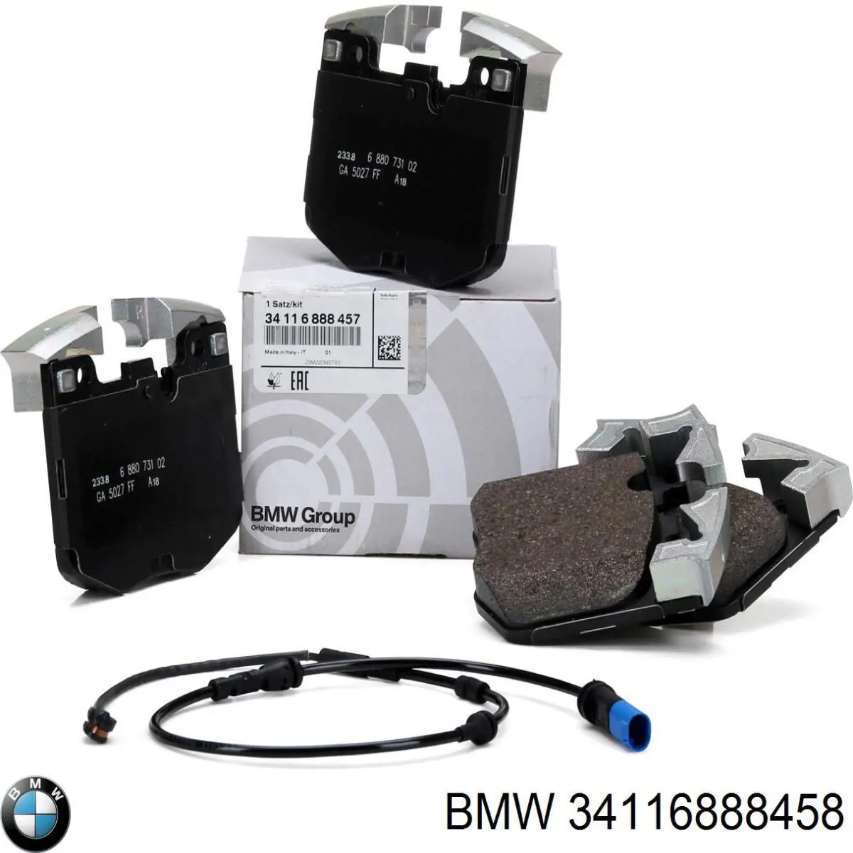 Klocki hamulcowe przednie tarczowe BMW 34116888458 cena, od 177,42 USD