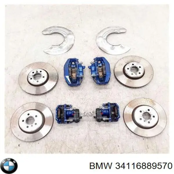 34116889570 BMW klocki hamulcowe przednie tarczowe