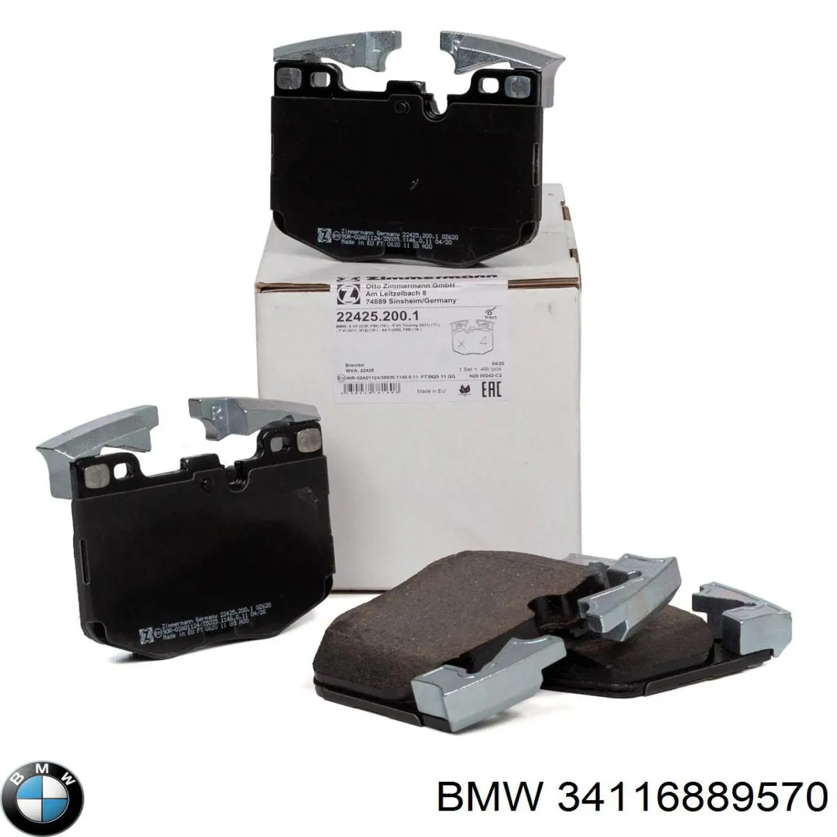 Klocki hamulcowe przednie tarczowe BMW 34116889570 cena, od 177,42 USD