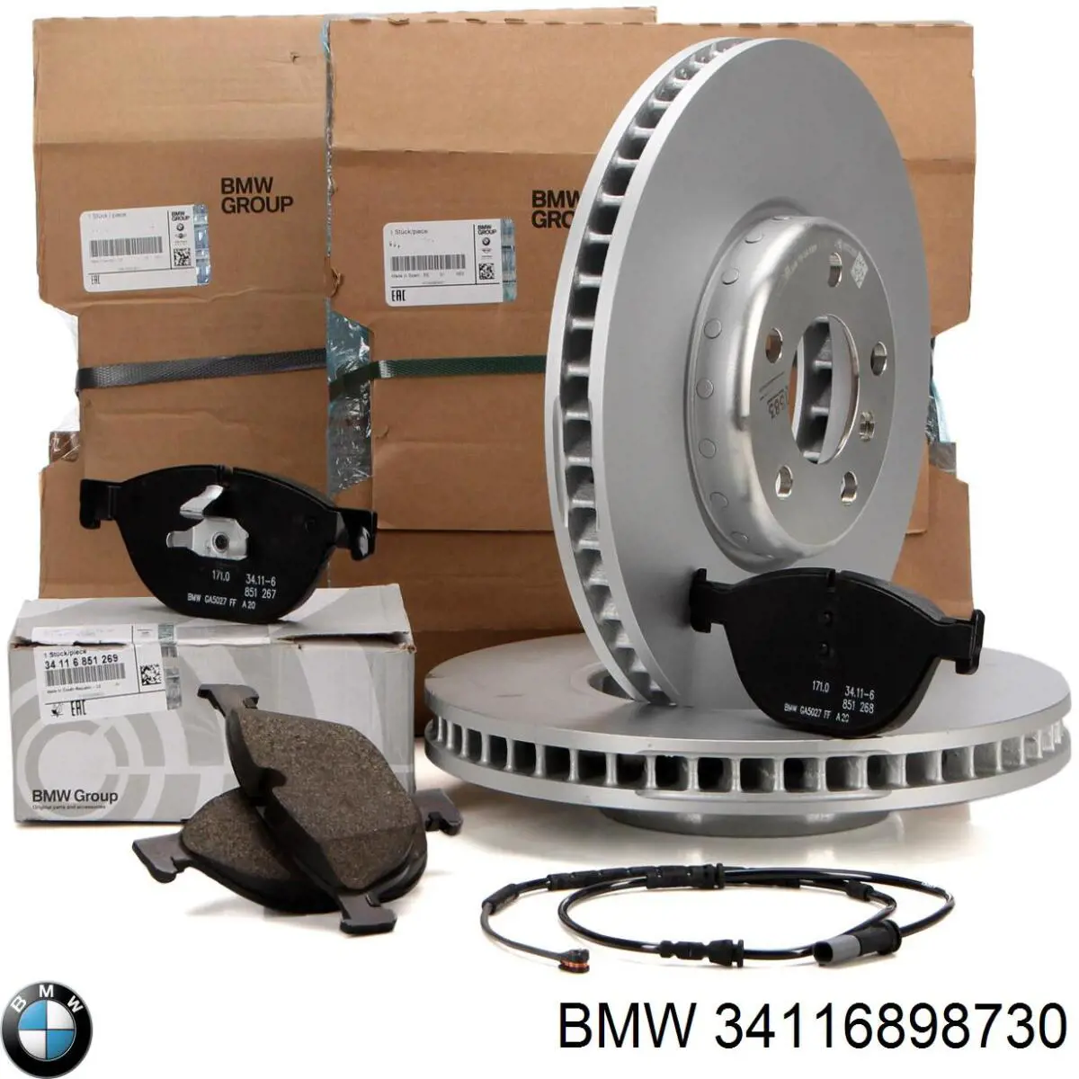 Tarcza hamulcowa przednia BMW 34116898730 cena, od 110,87 USD