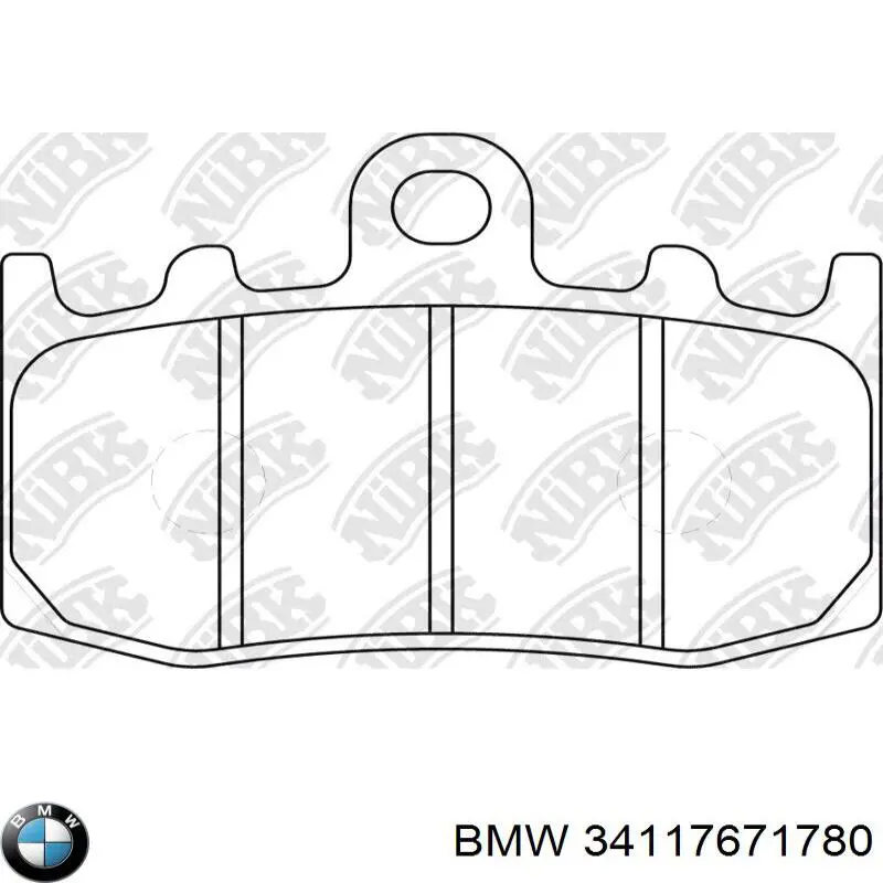 34117660448 BMW Klocki hamulcowe przednie tarczowe
