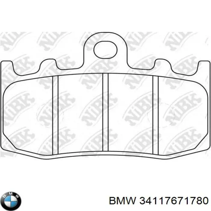 Klocki hamulcowe przednie tarczowe BMW 34117660448 cena, od 53,78 USD