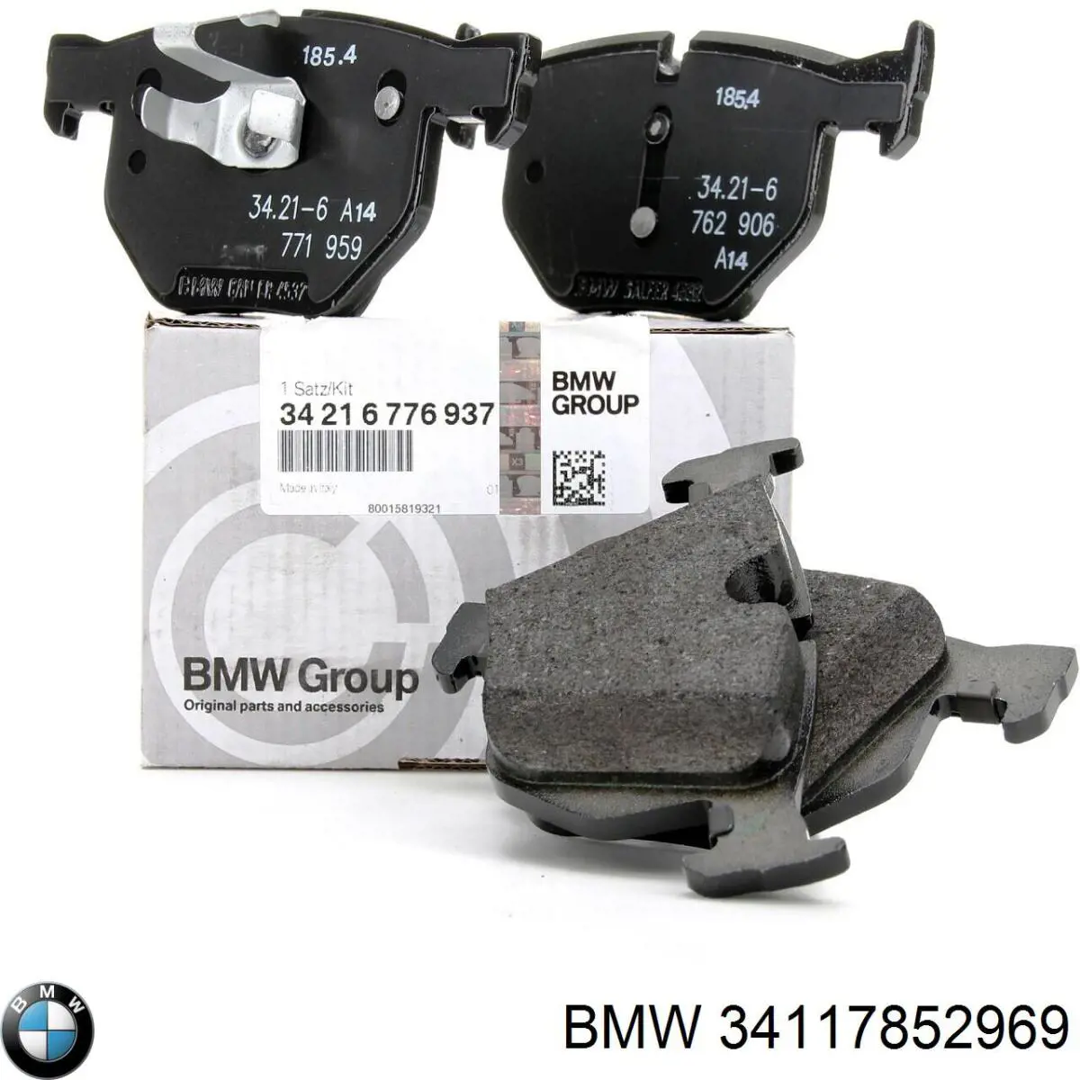 Klocki hamulcowe przednie tarczowe BMW 34117852969 cena, od 147,57 USD