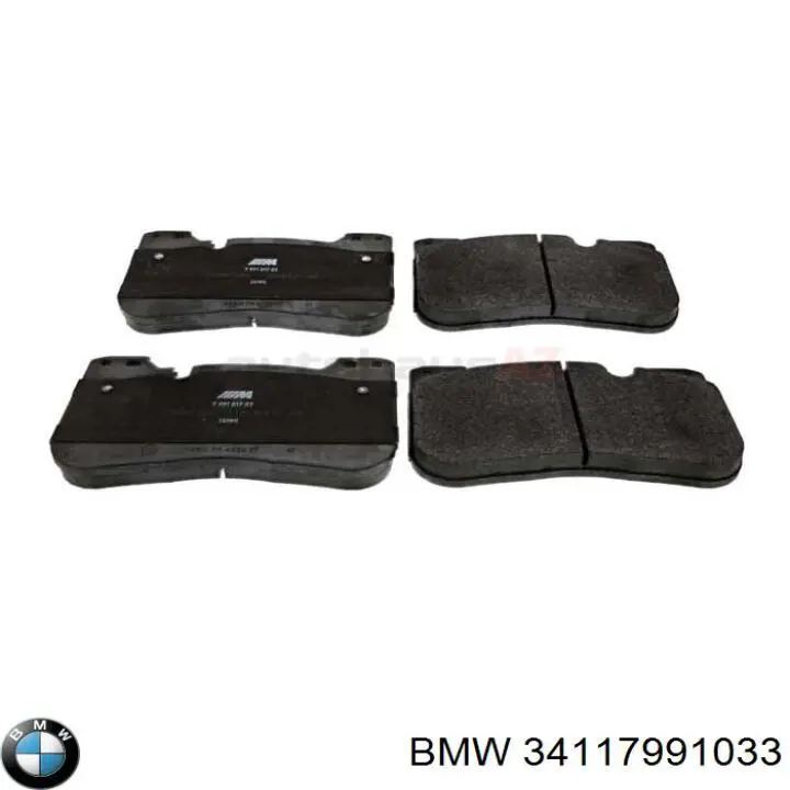 34117991033 BMW Klocki hamulcowe przednie tarczowe