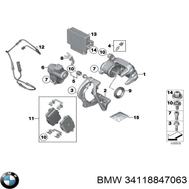 Klocki hamulcowe przednie tarczowe BMW 34118847063 cena, od 38,07 USD