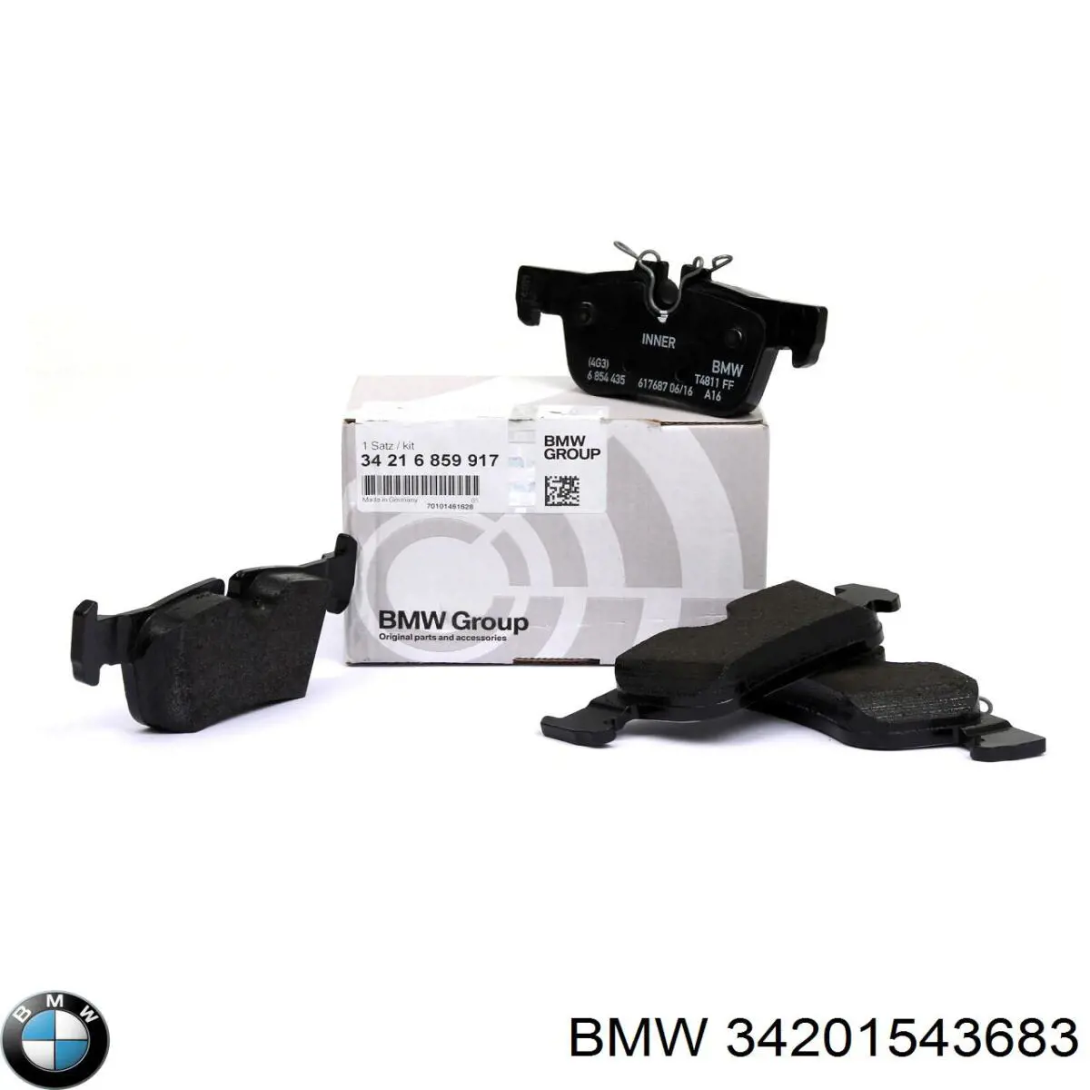 Okładziny (klocki) do hamulców tarczowych tylne BMW 34201543683 cena, od 28,97 USD
