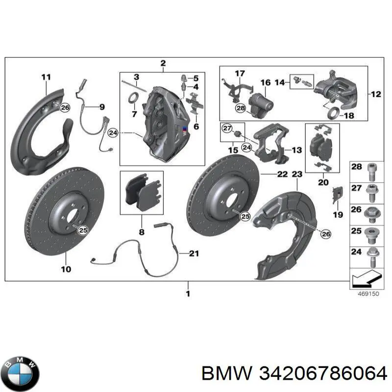 Zestaw naprawczy zacisku hamulcowego tylnego BMW 34206786064 cena, od 22,00 USD
