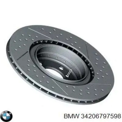 34206797598 BMW Tarcza hamulcowa tylna