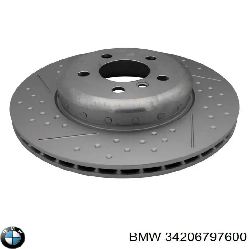 34206797600 BMW Tarcza hamulcowa tylna