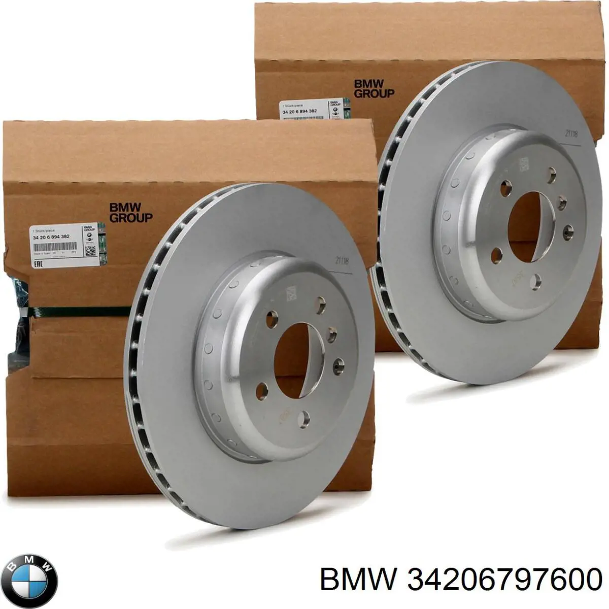 Do koszyka 34206797600 BMW Tarcza hamulcowa tylna