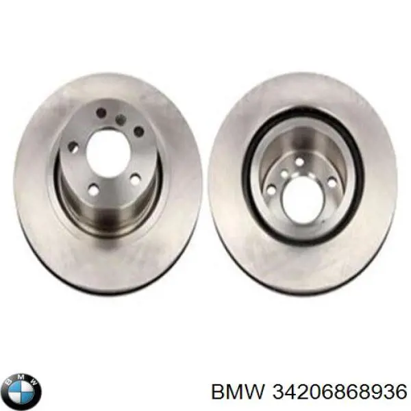 Do koszyka 34206868936 BMW Tarcza hamulcowa tylna