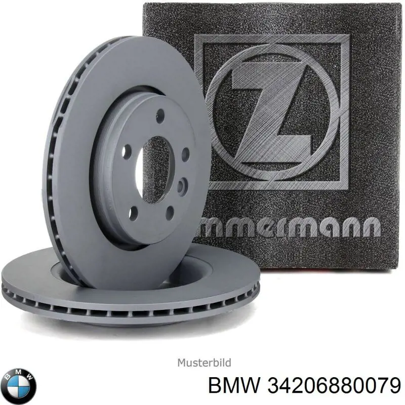 34206880079 BMW Tarcza hamulcowa tylna