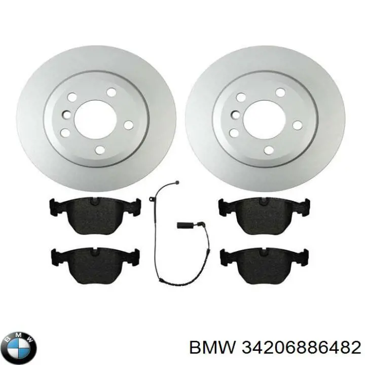 Tarcza hamulcowa tylna BMW 34206886482 cena, od 62,73 USD