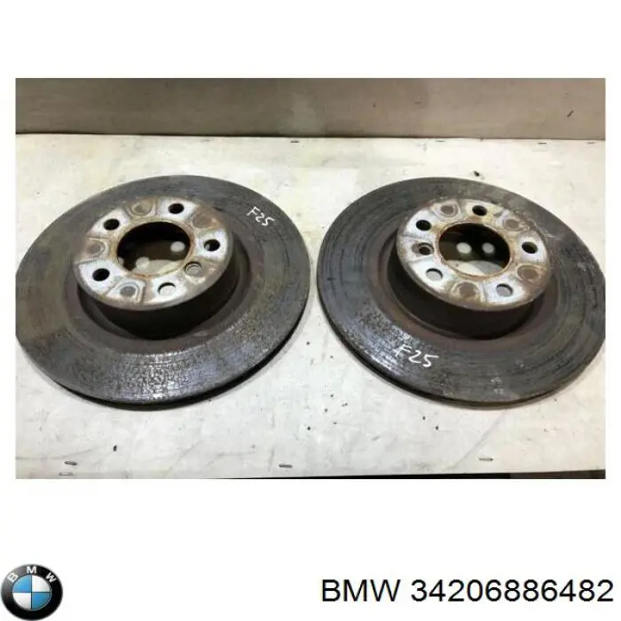 Do koszyka 34206886482 BMW Tarcza hamulcowa tylna