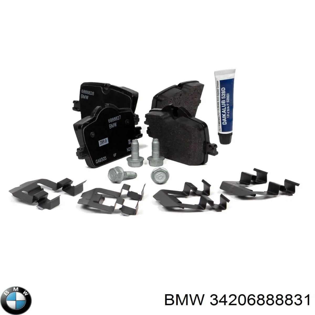 Okładziny (klocki) do hamulców tarczowych tylne BMW 34206888831 cena, od 46,64 USD