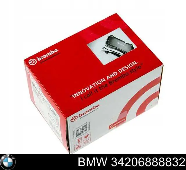 34206888832 BMW Okładziny (klocki) do hamulców tarczowych tylne