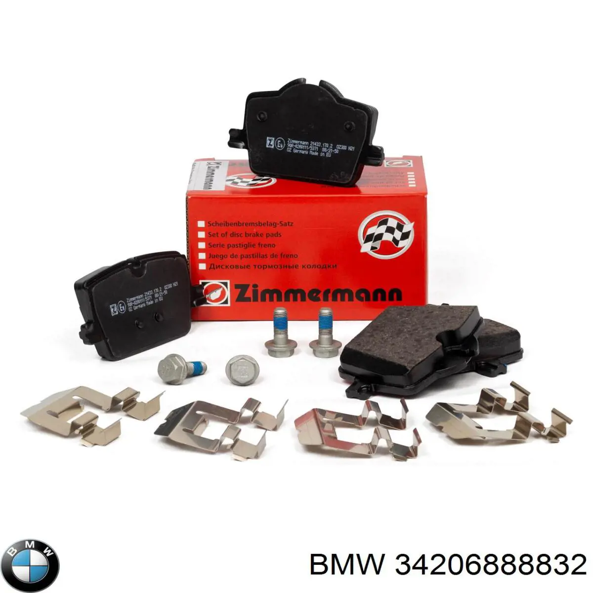 Okładziny (klocki) do hamulców tarczowych tylne BMW 34206888832 cena, od 39,39 USD