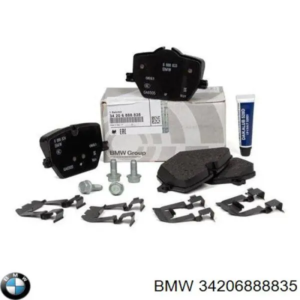 34206888835 BMW Okładziny (klocki) do hamulców tarczowych tylne