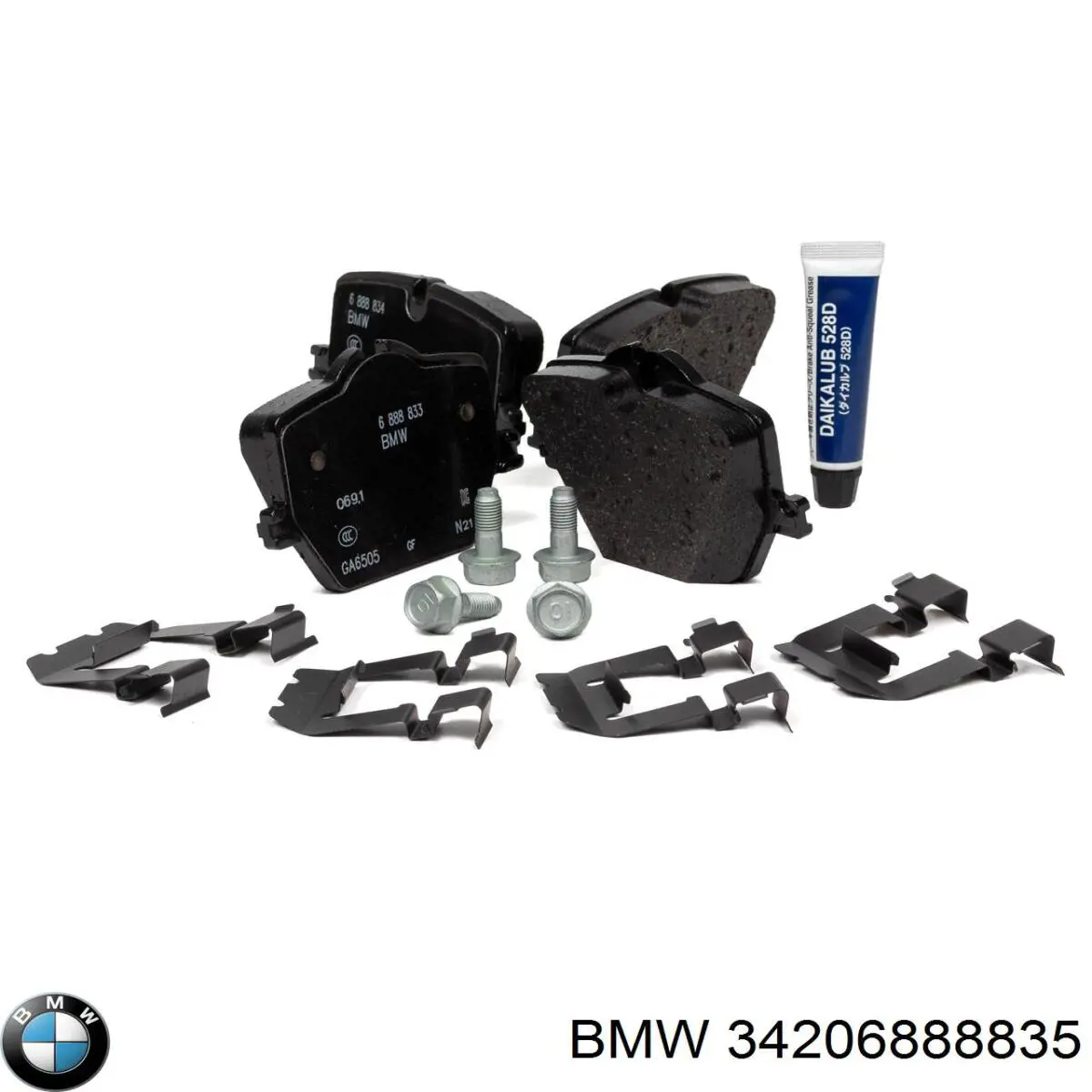 Okładziny (klocki) do hamulców tarczowych tylne BMW 34206888835 cena, od 44,51 USD