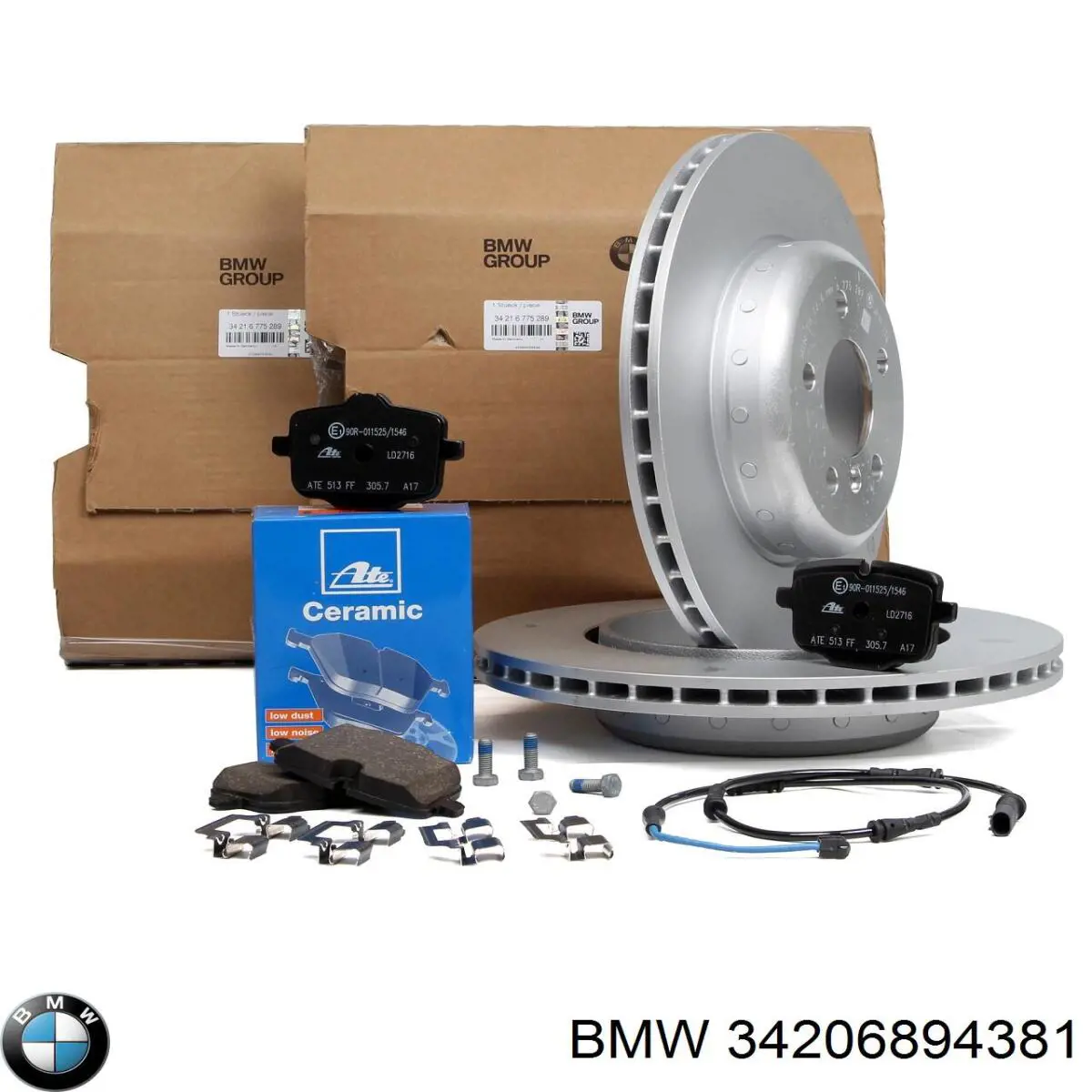 Do koszyka 34206894381 BMW Tarcza hamulcowa tylna