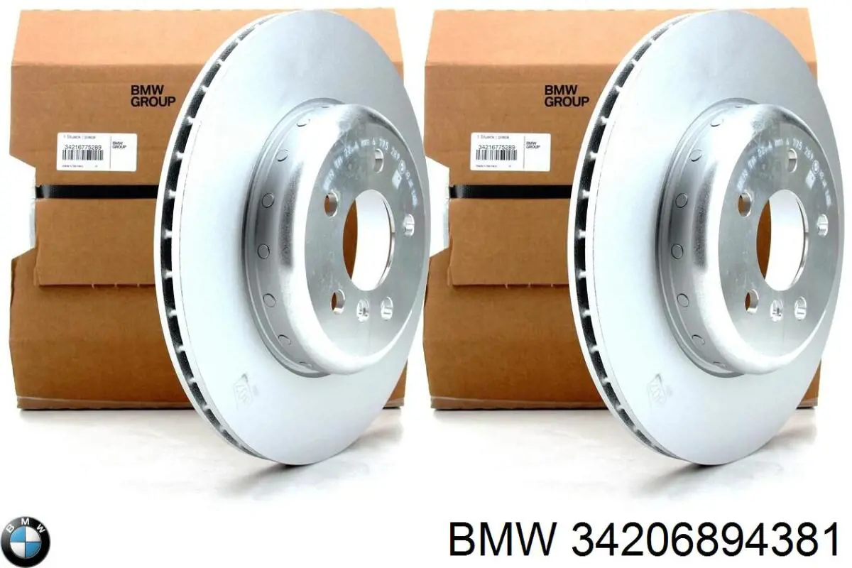 34206894381 BMW Tarcza hamulcowa tylna