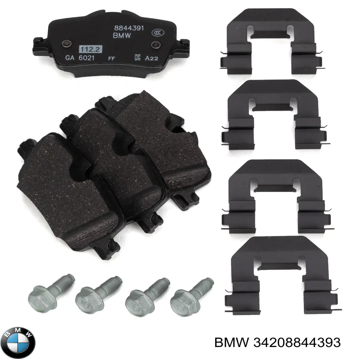 34208844393 BMW Okładziny (klocki) do hamulców tarczowych tylne