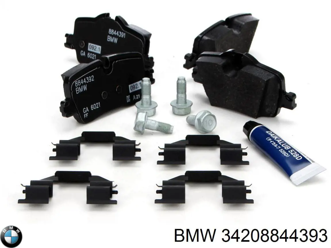 Okładziny (klocki) do hamulców tarczowych tylne BMW 34208844393 cena, od 219,12 USD
