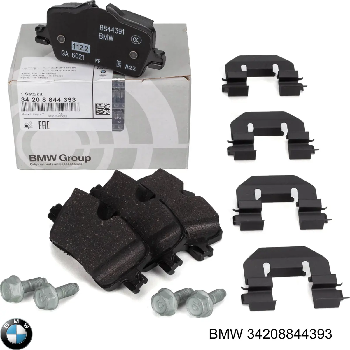 Okładziny (klocki) do hamulców tarczowych tylne BMW 34208844393