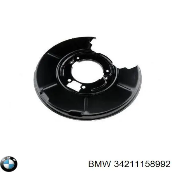 Do koszyka 34211158992 BMW Osłona tarczy hamulcowej tylnej prawa