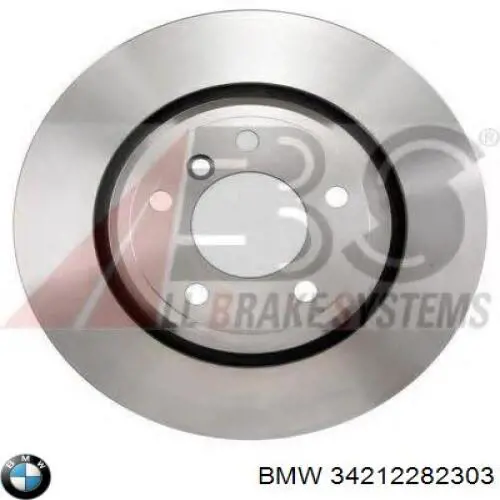 34212282303 BMW Tarcza hamulcowa tylna