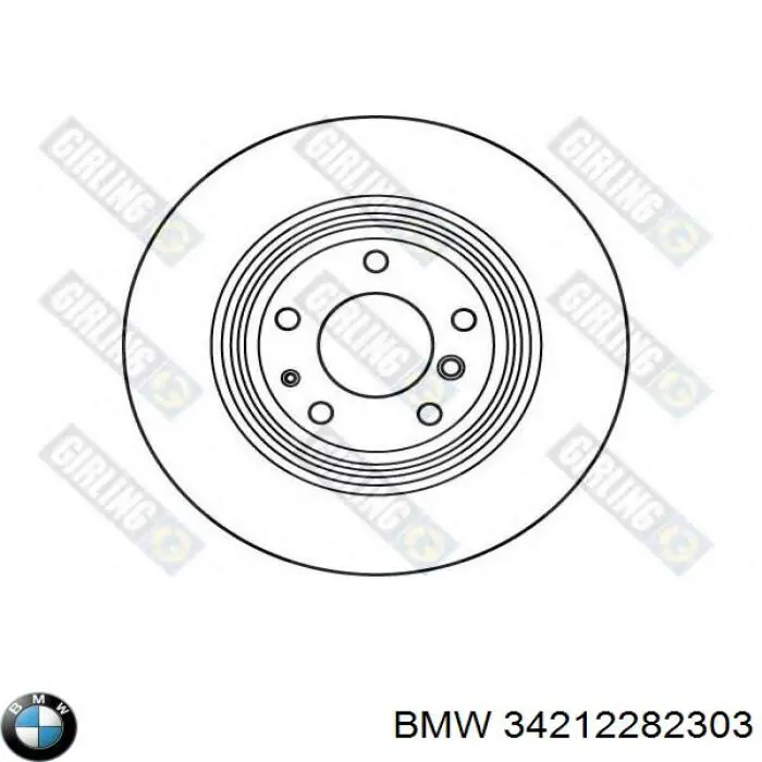Tarcza hamulcowa tylna BMW 34212282303 cena, od 77,74 USD