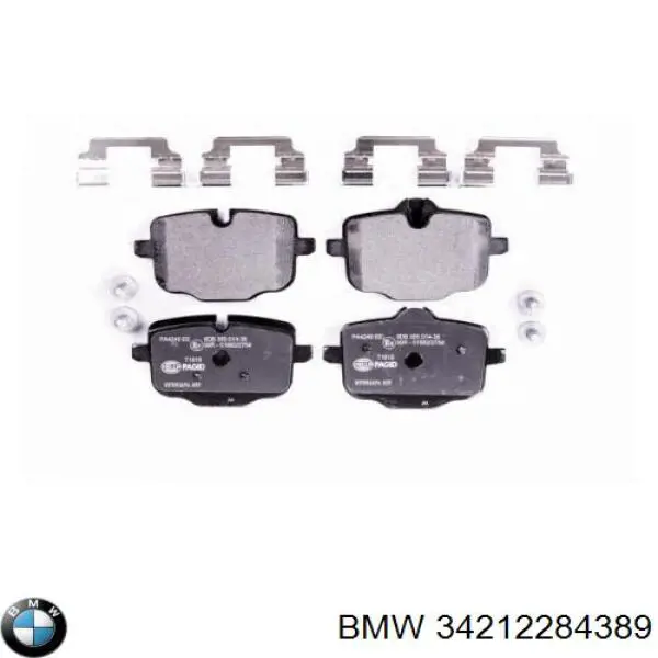 Do koszyka 34212284389 BMW Okładziny (klocki) do hamulców tarczowych tylne