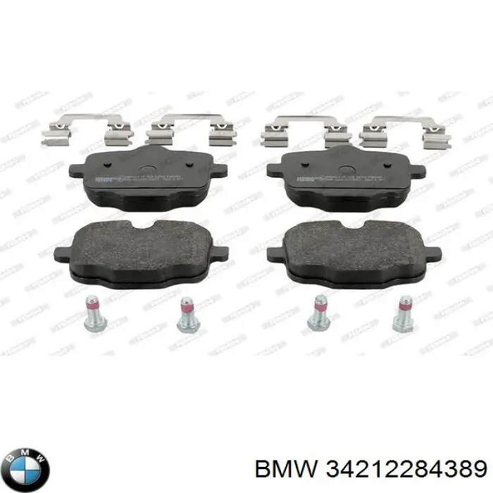 Okładziny (klocki) do hamulców tarczowych tylne BMW 34212284389