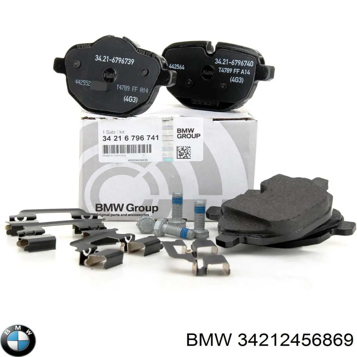 Okładziny (klocki) do hamulców tarczowych tylne BMW 34212456869 cena, od 25,68 USD