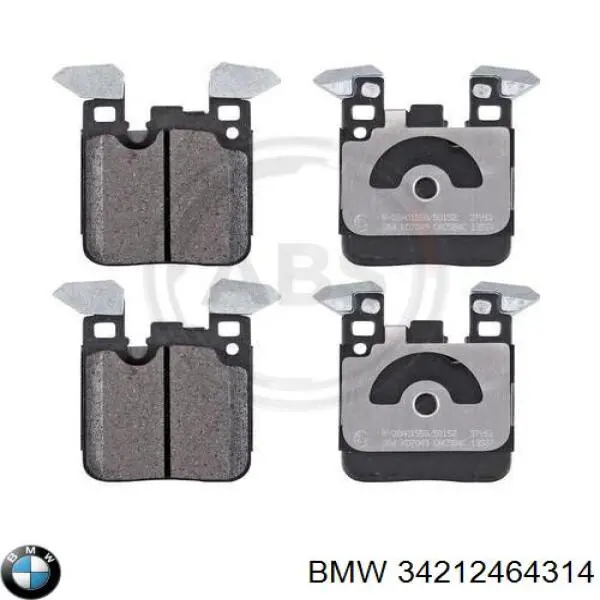 34212464314 BMW Okładziny (klocki) do hamulców tarczowych tylne